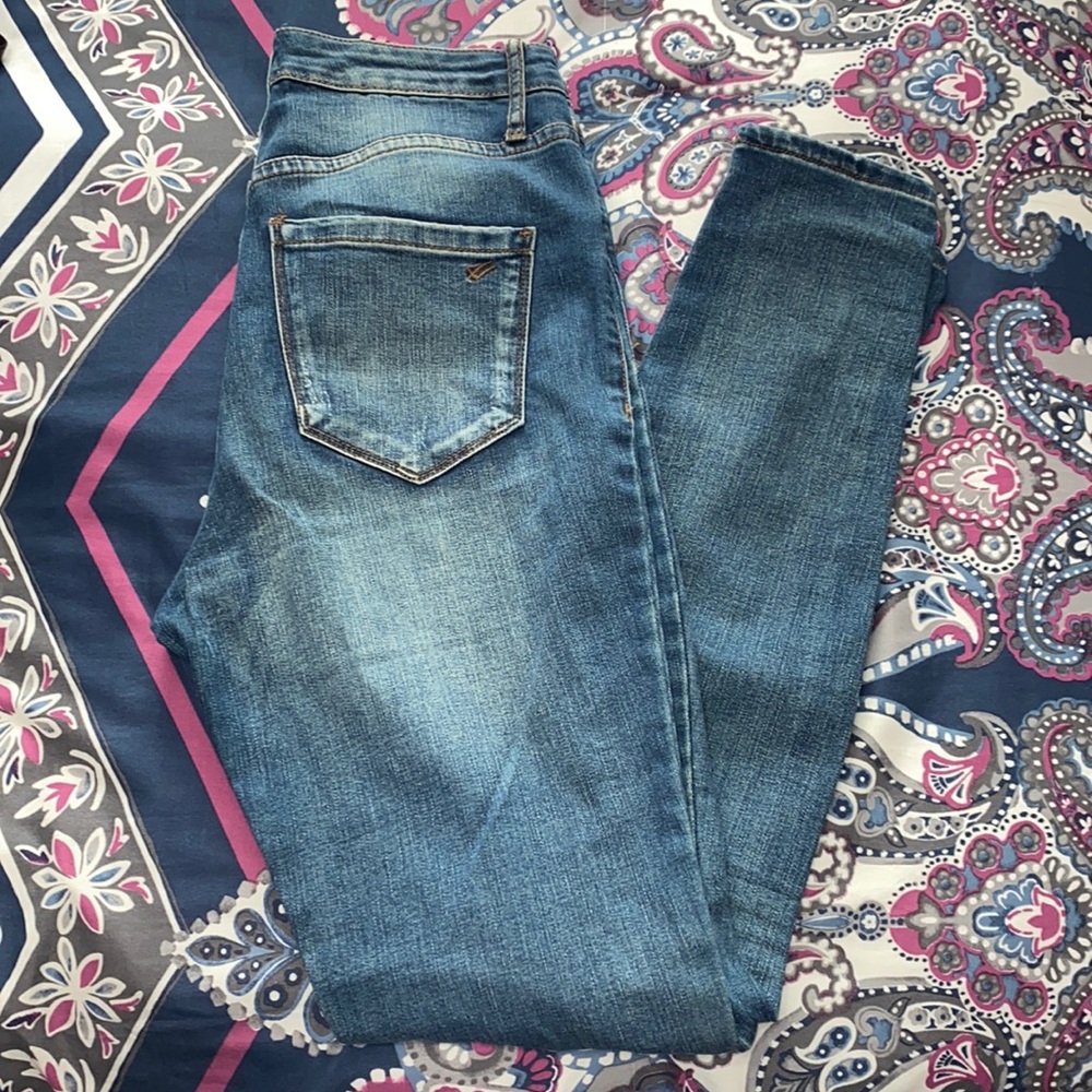 William Rast High Waist Distressed Skinny Jeans Size 28